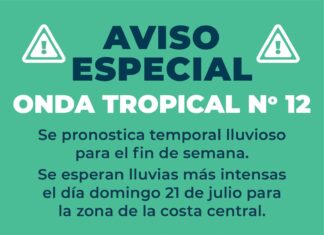 Aviso especial por la Onda Tropical No. 12 en el Puerto de Veracruz