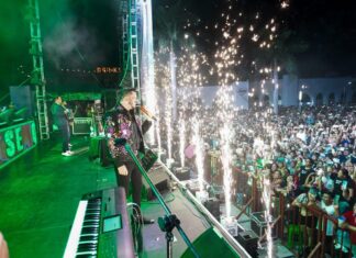 Con un lleno hasta las lámparas, Luis Ángel “El Flaco” cantó con el corazón en el penúltimo día de Santa Ana