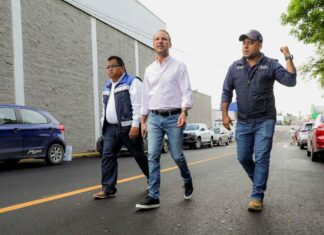 Alcalde JM Unánue deja como nuevas las calles Donato Casas y Alejandro Molina en la Primero de Mayo Norte