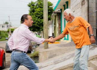 Alcalde JM Unánue supervisa el arranque de pavimentación de la calle 18 en la Carranza II Sección
