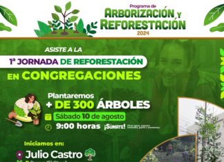 Este sábado, Primera Jornada de reforestación en congregaciones