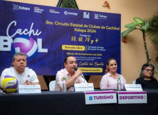 Invita Ayuntamiento a Circuito Estatal de Clubes de Cachibol Xalapa 2024
