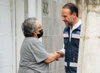 Supervisa Alcalde JM Unánue obra de pavimentación en La Tampiquera