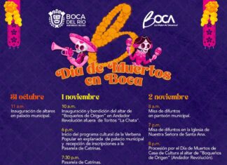 Todo listo en Boca del Río para las festividades del Día de Muertos
