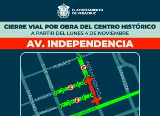Cierre vial en Av. Independencia, de Mario Molina a Lerdo, por obra del Centro Histórico
