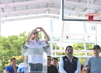 Inaugura Paty Lobeira la rehabilitación integral de la Unidad Deportiva Antorcha en la Reserva Tarimoya IV