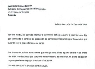 Trabajadores de la Delegación de Bienestar Veracruz son forzados a renunciar