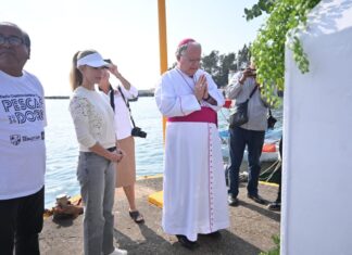 La alcaldesa Paty Lobeira encabezó las actividades en honor a San Sebastián, santo patrono de Veracruz