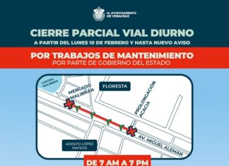 Cierre parcial diurno en Av. Miguel Alemán por obras en colector pluvial