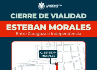 El Ayuntamiento de Veracruz informa sobre cierre vial por obra en el Museo de la Ciudad