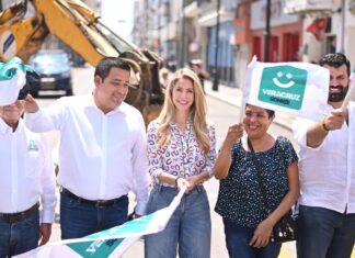La alcaldesa Paty Lobeira da inicio a la Segunda Etapa de la Rehabilitación del Centro Histórico de Veracruz