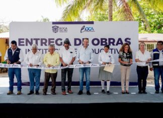 Alcalde Juan Manuel Unánue entrega domo nuevo a la Secundaria General “Ejército Mexicano”
