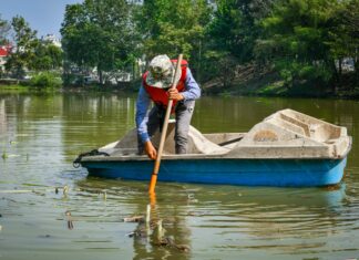 Realiza Ayuntamiento acciones de limpieza en Laguna de Casa Blanca