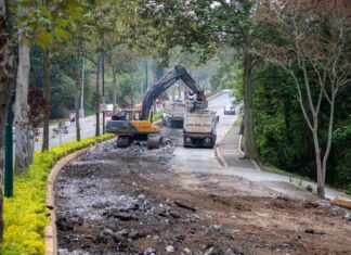 Avanzan trabajos de pavimentación en Murillo Vidal