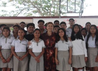 Domo escolar transforma entorno educativo en localidad de Villahermosa, en Álamo Temapache