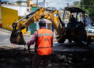 Inician trabajos de bacheo en Miguel Alemán