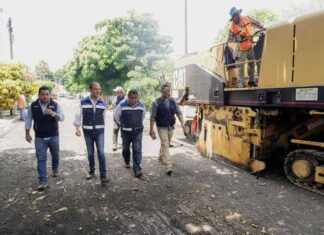 Alcalde Juan Manuel Unánue sigue realizando obras a lo largo y ancho de Boca del Río
