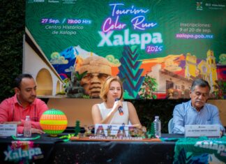 Invita Ayuntamiento a participar en la carrera Tourism Color Run Xalapa 2025