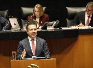 A nombre del Grupo Parlamentario de MORENA, el Senador Miguel Ángel Yunes Márquez destaca resultados en materia económica y certidumbre para las y los empresarios