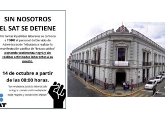Acoso laboral e impedir manifestaciones pacíficas en la Oficina del SAT en Xalapa