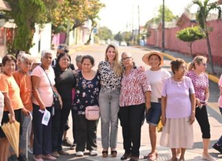 Inaugura la alcaldesa Paty Lobeira la obra de rehabilitación integral de la calle Playa del Rey en la colonia Playa Linda