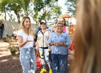 Supervisa Paty Lobeira la rehabilitación integral de diversos parques de la ciudad