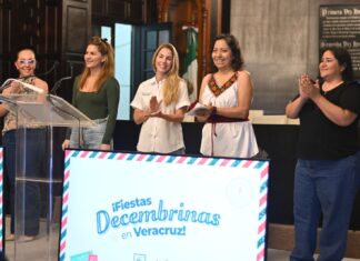 Presenta Paty Lobeira el programa de Actividades Decembrinas 2025 en Veracruz