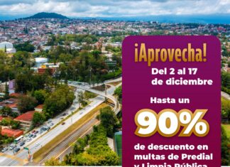 Últimos días para obtener hasta 90% de descuento en multas del Predial