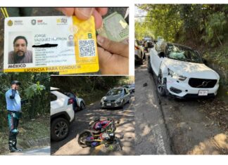 Estudiante menor de edad del Colegio Las Hayas rebasa en curva, atropella a motociclista y días después, fallece la víctima