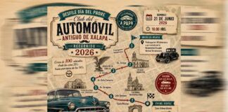 Desfile de Autos Antiguos por el Día del Padre en Xalapa