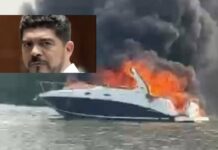 Yate incendiado en Alvarado está a nombre de una prestanombre del extitular de la SEV, Zenyazen Escobar Pérez