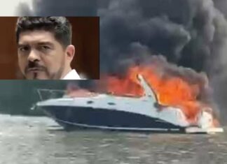 Yate incendiado en Alvarado está a nombre de una prestanombre del extitular de la SEV, Zenyazen Escobar Pérez