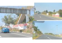 Morena ilegalmente hace pintas en puentes, bardas de particulares y en propiedad federal