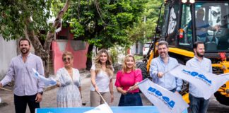 Alcaldesa Maryjose Gamboa inicia obras de pavimentación en las colonias Manlio Fabio Altamirano y Primero de Mayo Norte