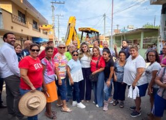 Alcaldesa Maryjose Gamboa inicia rehabilitación integral de la calle Texcoco en beneficio de miles de boqueños
